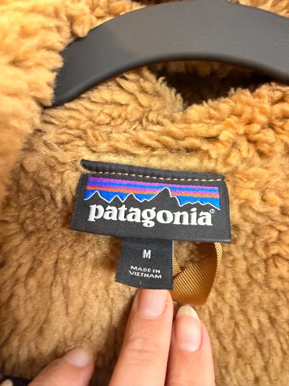 Patagonia Sherpa Pullover Hoodie - Camel/Tan - Picture 6 of 6